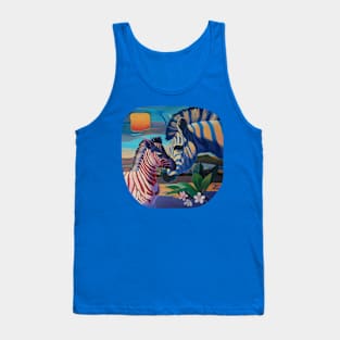 Sunset in Ngoro Ngoro. (Origilal is in private collection) Tank Top